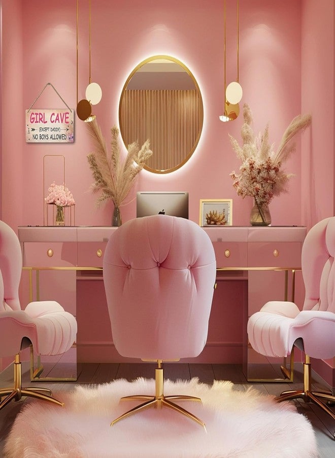 Yoecod Room Decor For Girls Cute Stuff For Teen Girl Bedroom Decor Pink Room Decorations For Girls 10-12 Kids Bedroom Furniture Girl Cave No Boys Allowed Signs Room Wall Decor 12x6 In - Image 4